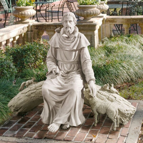 Nature Sanctuary Saint Francis Garden Statue Large Scale